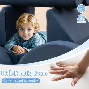 13 PCS Modular Kids Play Couch for Nursery Playroom Bedroom Living Room