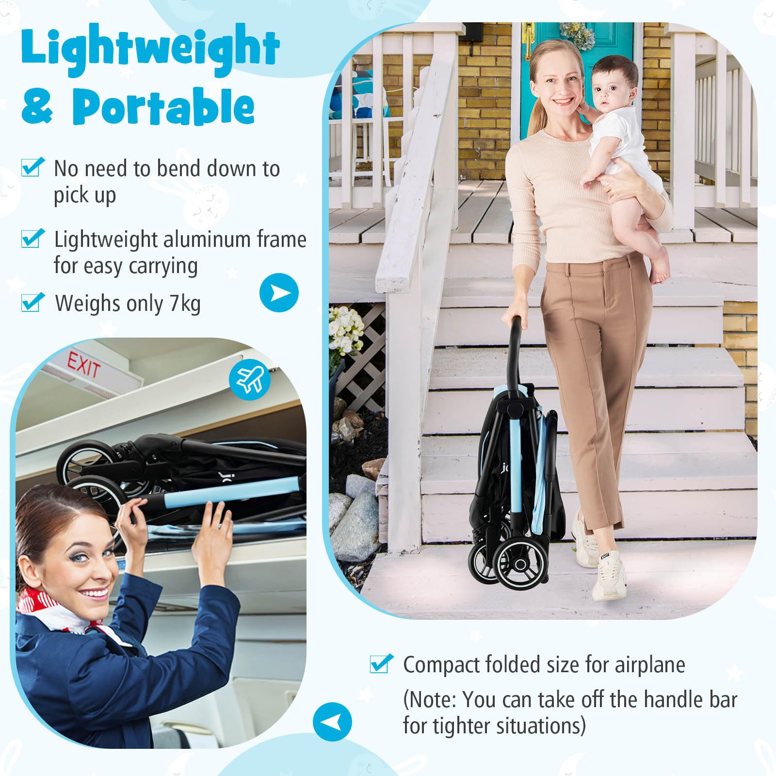 BABY JOY Lightweight Baby Stroller