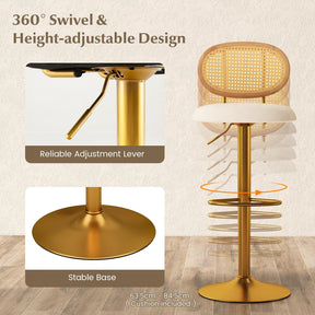Giantex Height Adjustable Bar Stool Set of 2
