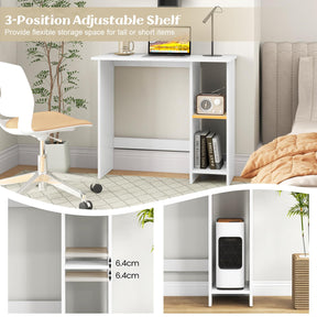 Small Computer Desk with Storage
