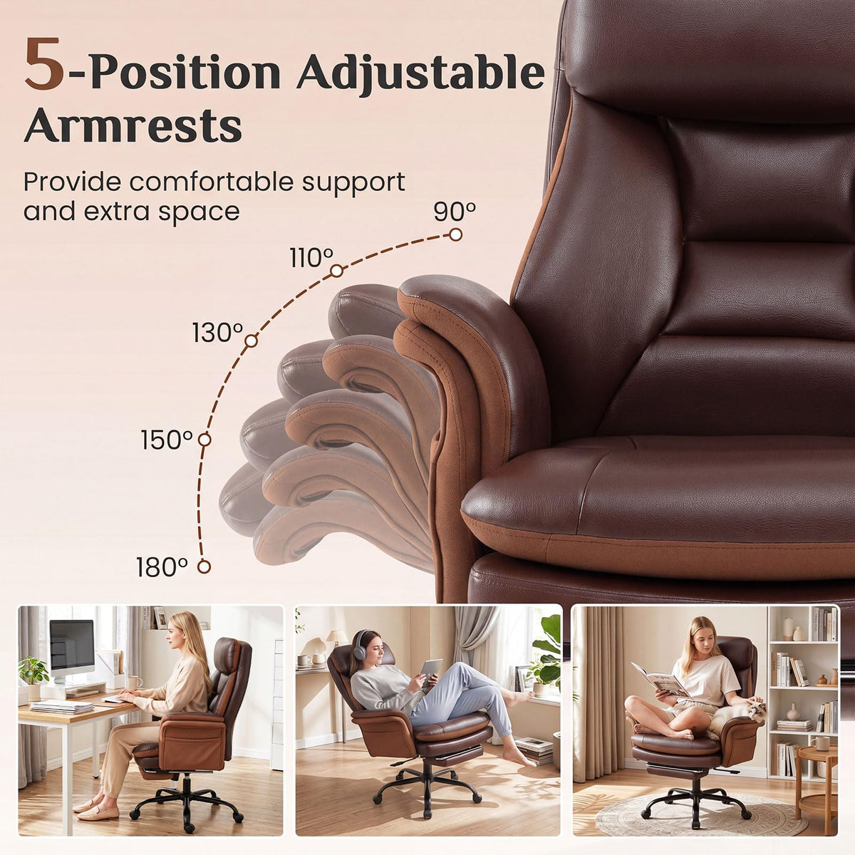 Big & Tall Office Chair, Ergonomic Criss Cross Chair