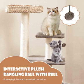 131cm Cattail Cat Tower for Indoor Kittens & Adult Cats