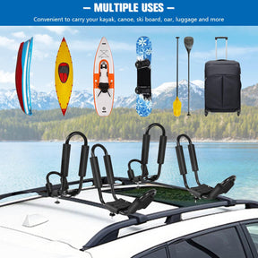 et of 4 U-Bar Kayak Racks with Bandage