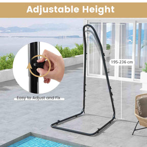 Hammock Chair Stand, Adjustable Swing Chair Stand with Heavy-Duty Steel Frame