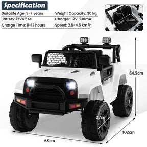 12V Ride On Truck Battery Powered Electric Ride On Car with Remote Control for Kids