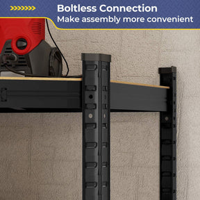 Giantex 4-Tier Corner Shelving Unit, Adjustable Garage Storage Utility Rack