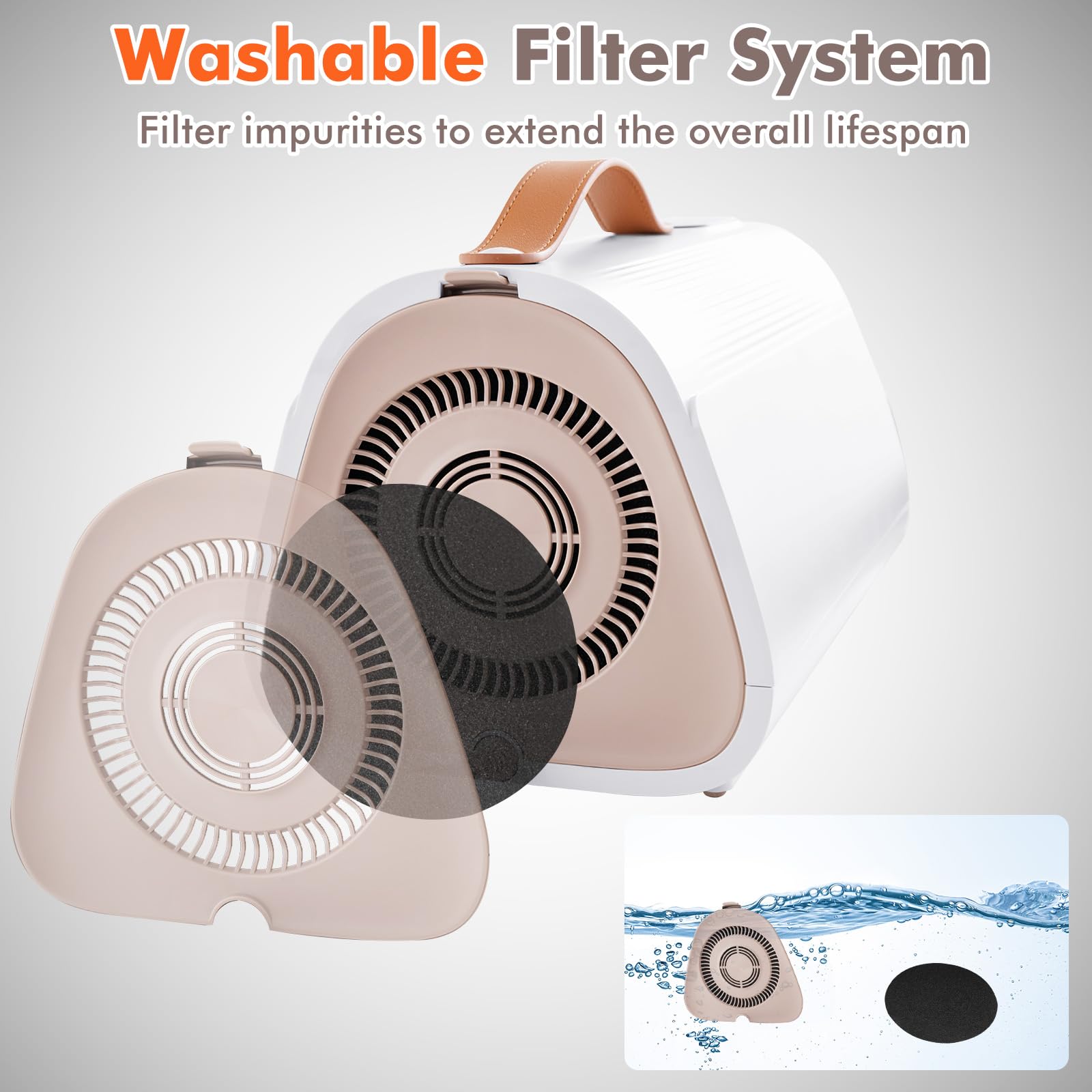 Dog Dryer, Dog Cat Hair Blower with Negative Ion Function, Adjustable Temperature & Airflow