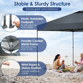 3m x 3m Height-Adjustable & Tiltable Pop-up Canopy with Carry Bag