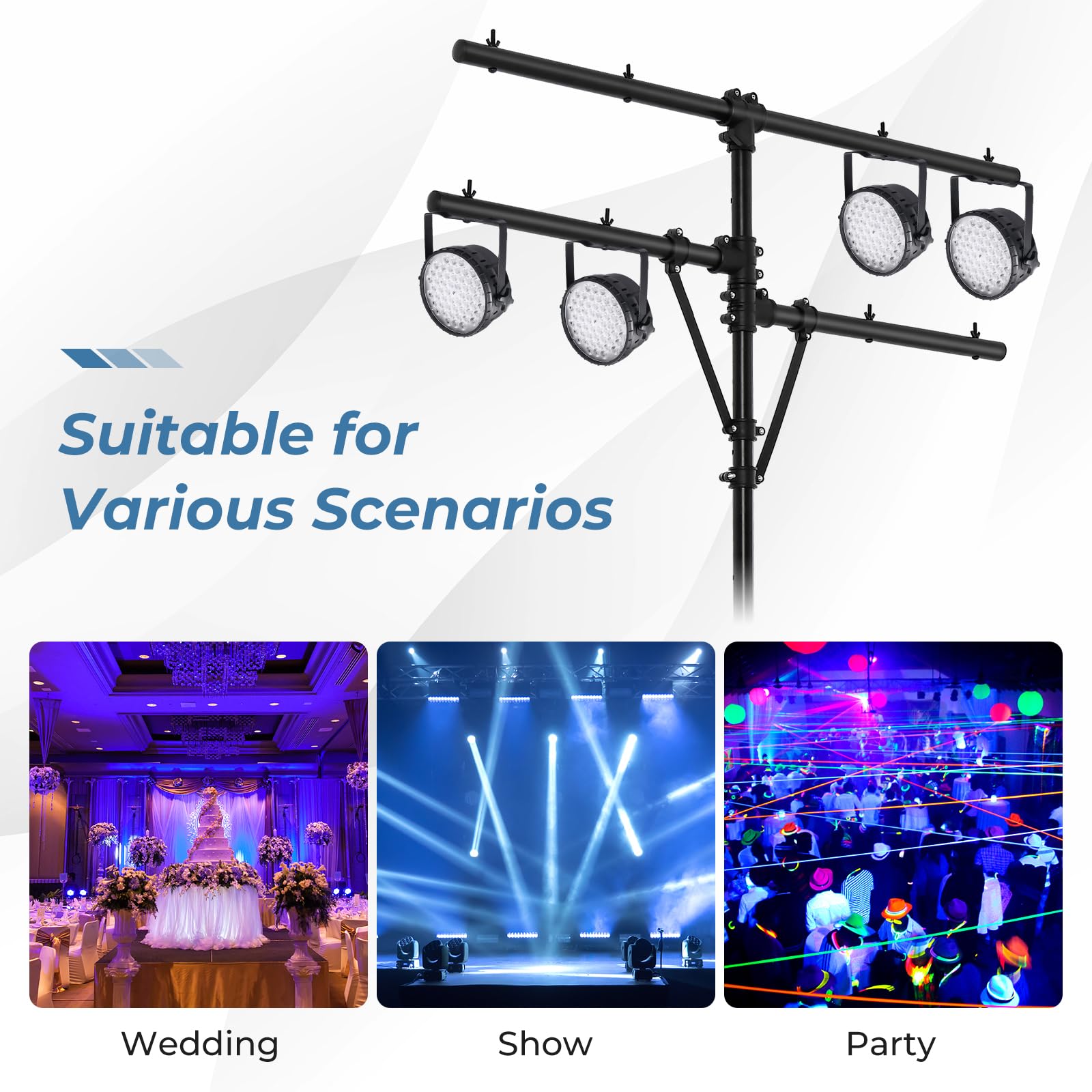 Giantex Audio Mobile DJ Light Stand, LED Light Stand