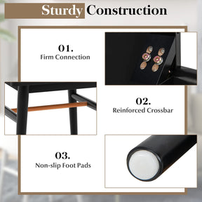 Giantex Rattan Nightstand, Boho Accent End Table with Storage Drawer