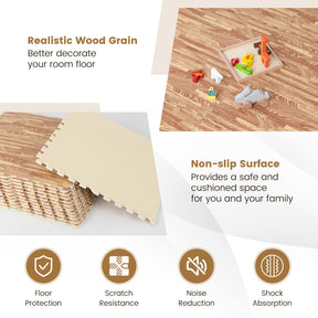 48/96 SQ FT Interlocking Foam Mats, Tiles EVA Floor Mats