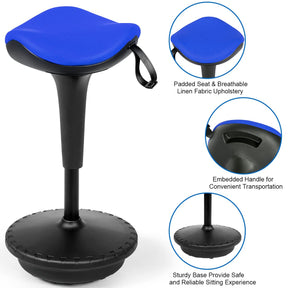 Wobble Stool, Tilting Balance Chair, 360° Swivel, Standing Desk Chair, for Active Leaning Sitting