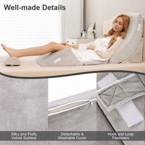 Giantex 6PCS Orthopedic Bed Wedge Pillow Set