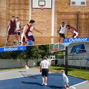 46 CM Basketball Rim Replacement, Heavy-Duty Wall Mounted 18“ Basketball Hoop Net
