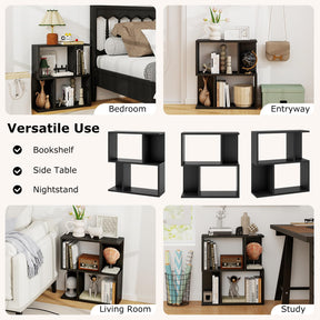 3-Tier Bookshelf, Display Shelf for Small Space