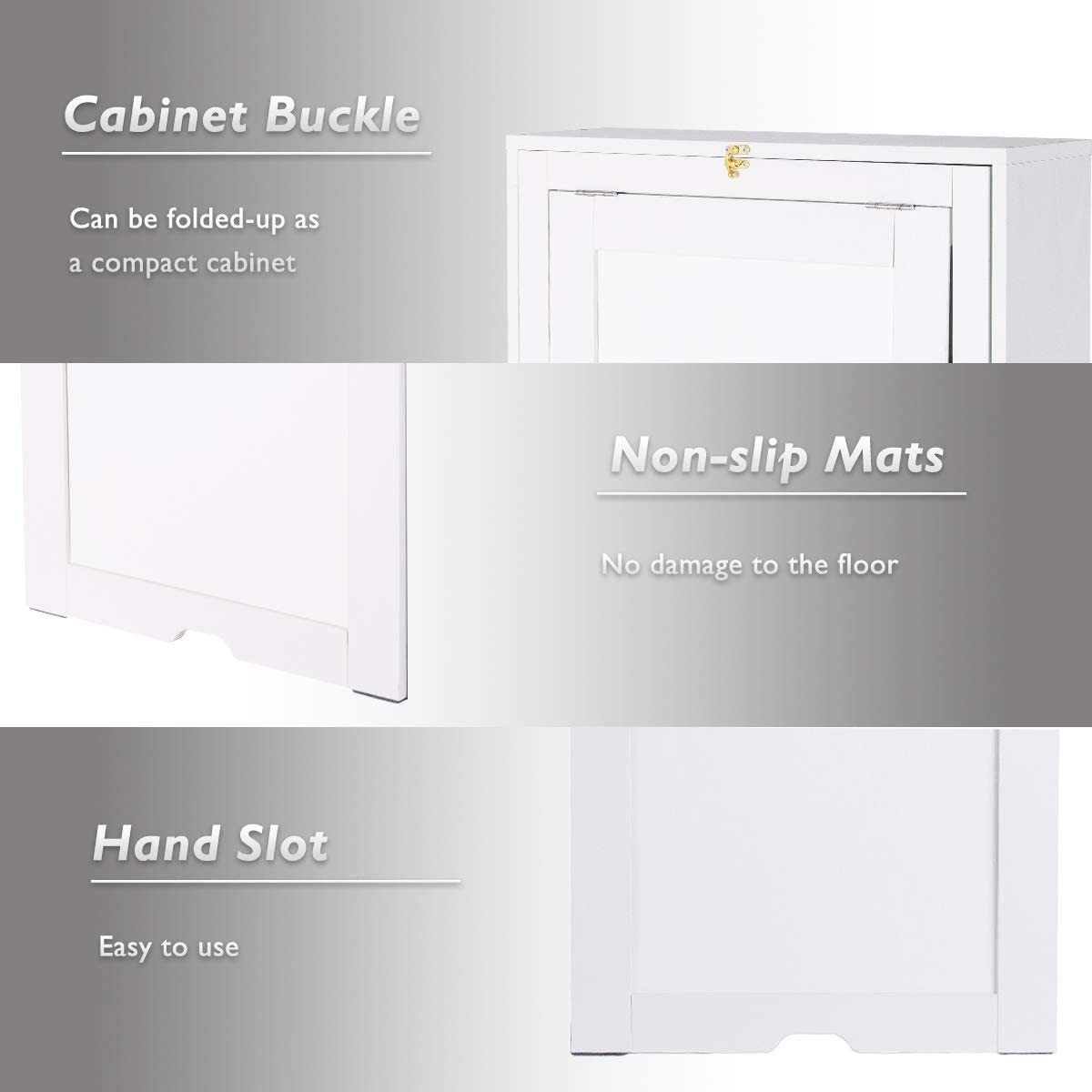 Giantex Wall Mounted Fold Out Convertible Desk, Multi-Function Floating Desk for Home Office