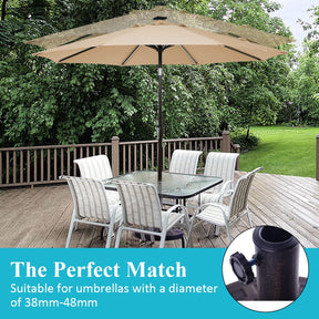 Round Resin Umbrella Base, Outdoor Patio Umbrella Holder