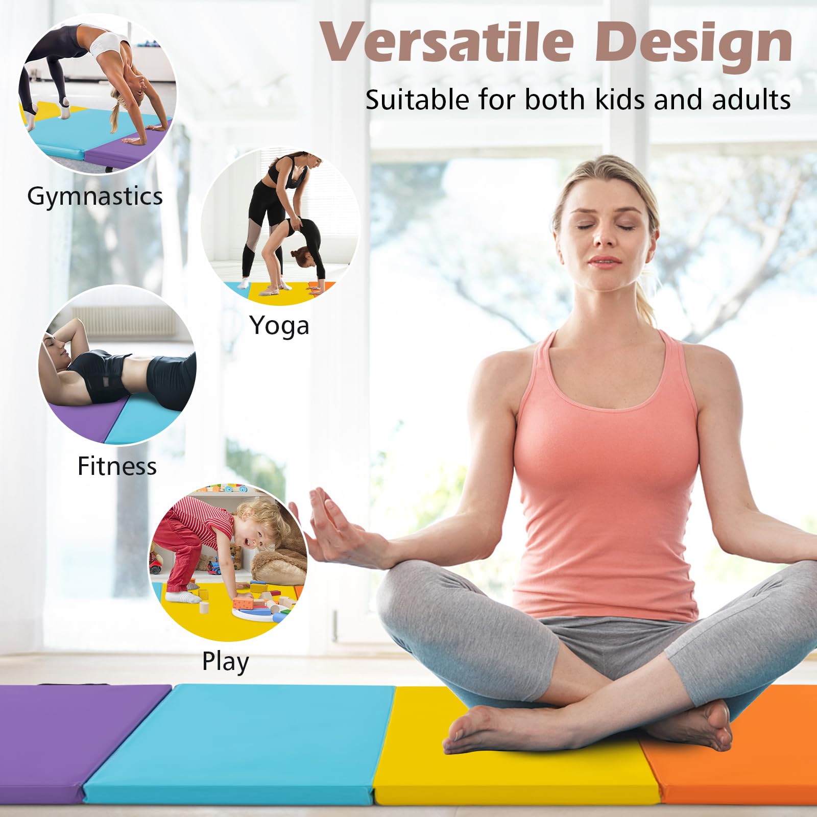 5-Panel Folding Gymnastics Mat
