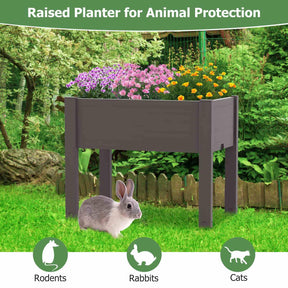 Raised Garden Bed, Self-Watering Planter Box with Water Level Indicator