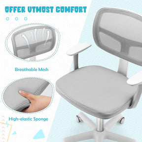 Children Study Computer Chair with Adjustable Height, Lumbar Support for Home, School, Office