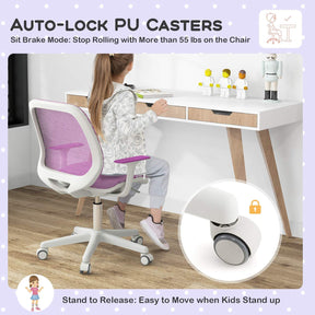 Kids Desk Chair, Ergonomic Children Study Computer Chairw/Height Adjustable