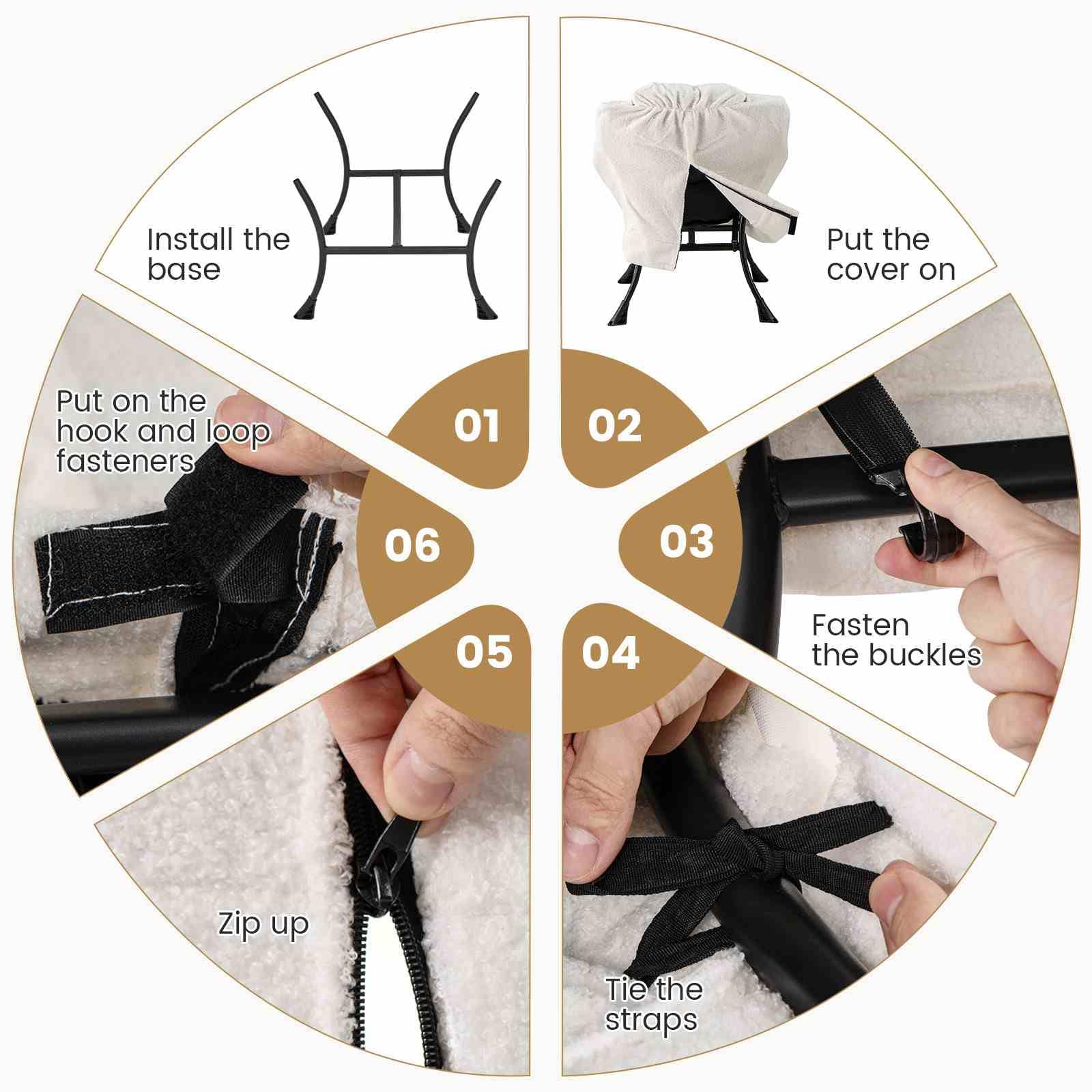 Lazy Chair with Ottoman, Modern Accent Chair with Folding Footrest, Head Pillow, Armrests