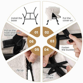 Lazy Chair with Ottoman, Modern Accent Chair with Folding Footrest, Head Pillow, Armrests