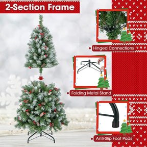 1.5m Artificial Xmas Tree with 450 PVC Branch Tips for Decoration