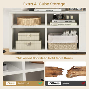 Giantex Storage Cabinet, Entryway Cabinet with 2 Drawers