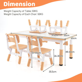 Kids Table and 4 Chairs Set