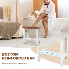Waterproof Shower Bench, HDPE Inside Shower Seat for Bath Spa & Shaving Legs