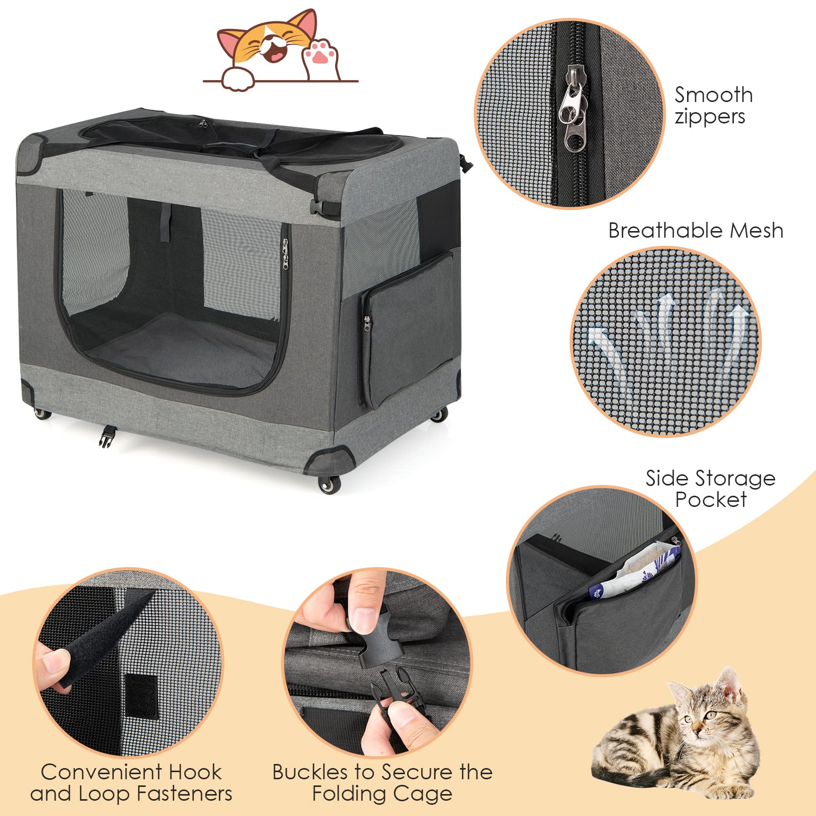 Portable Bag for All Size Cats & Medium Dogs