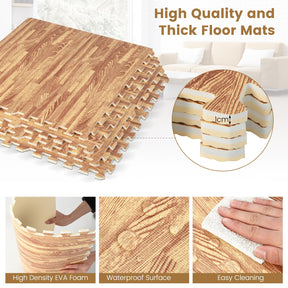 48/96 SQ FT Interlocking Foam Mats, Tiles EVA Floor Mats