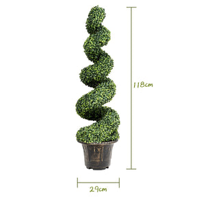 Giantex 118cm Artificial Boxwood Spiral Tree