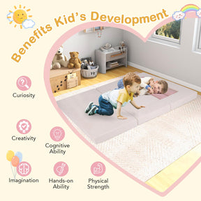 9-Piece Modular Kids Play Couch with Machine-washable Covers