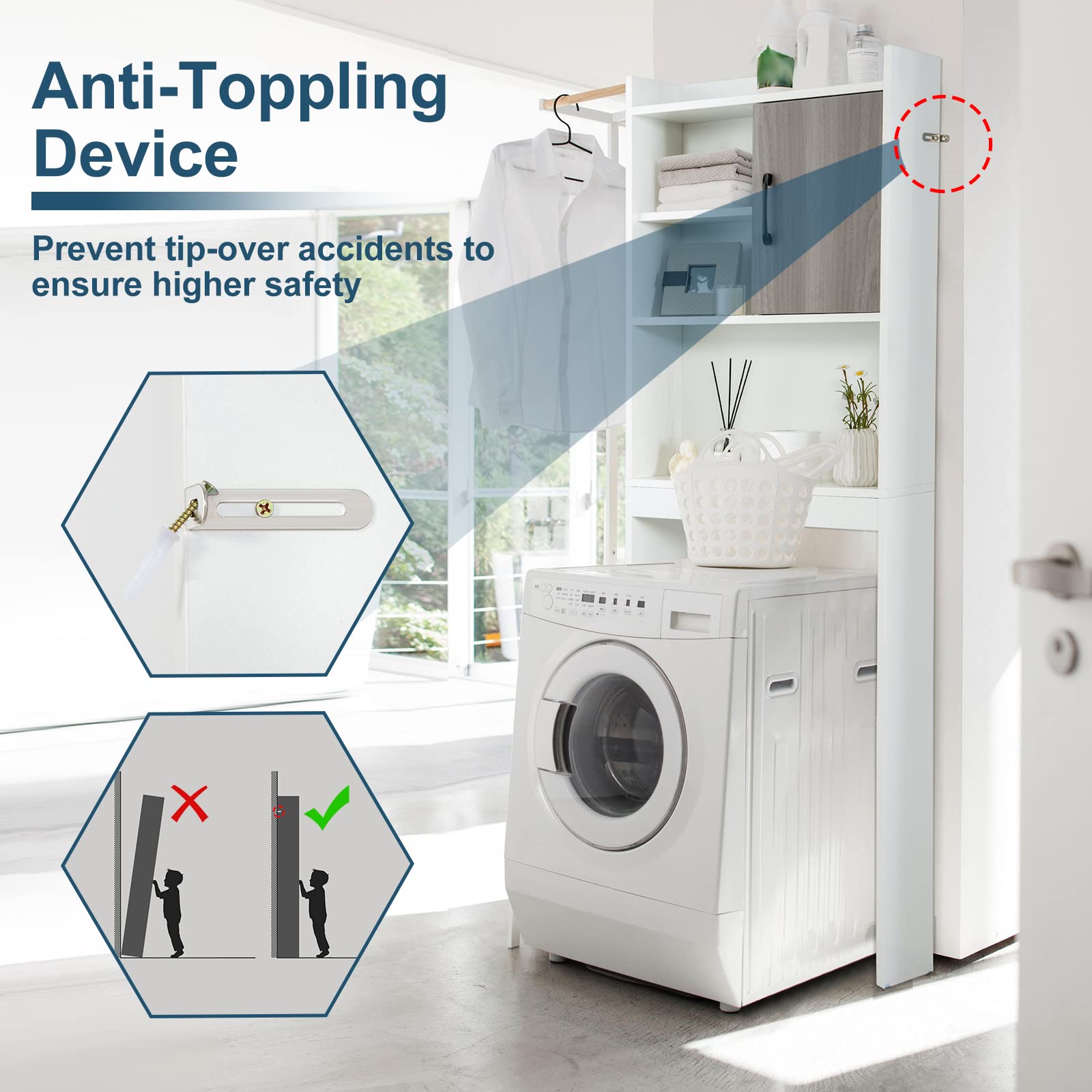Giantex Over The Toilet Storage Cabinet