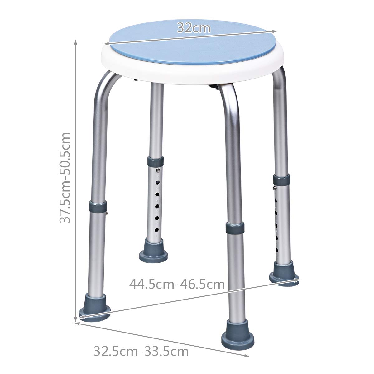 Giantex 360° Rotating Shower Stool