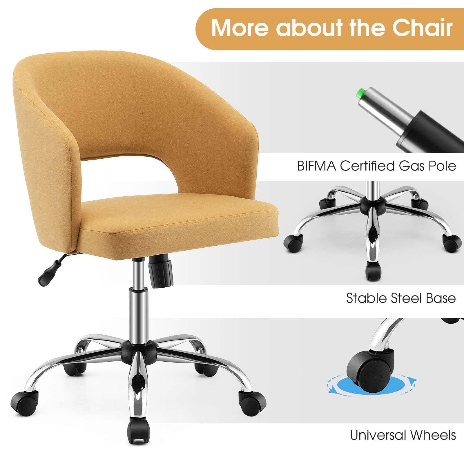 Giantex Modern Swivel Accent Chair