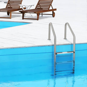 4-Step Inground Pool Ladder, Stainless Steel Swimming Pool Ladder