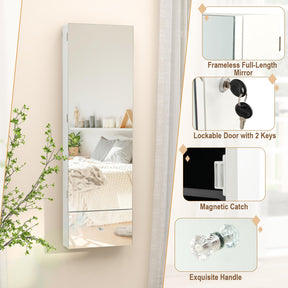 Giantex 120cm LED Jewelry Mirror Cabinet