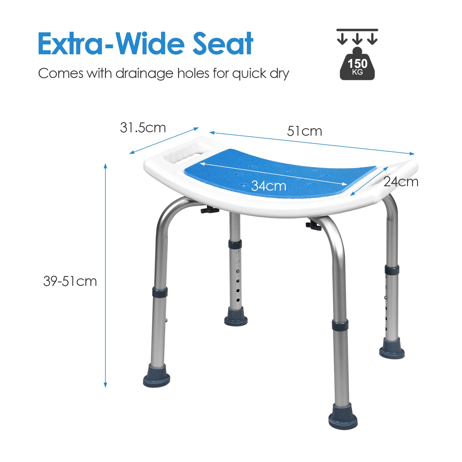 Giantex Adjustable Lightweight Shower Bench