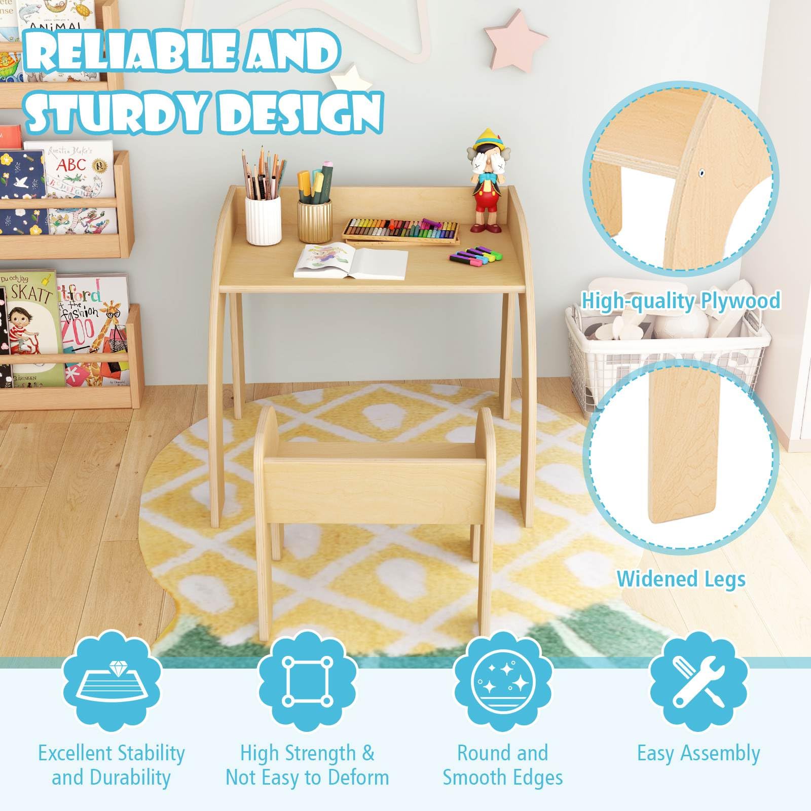 Kids Table and Chair Set