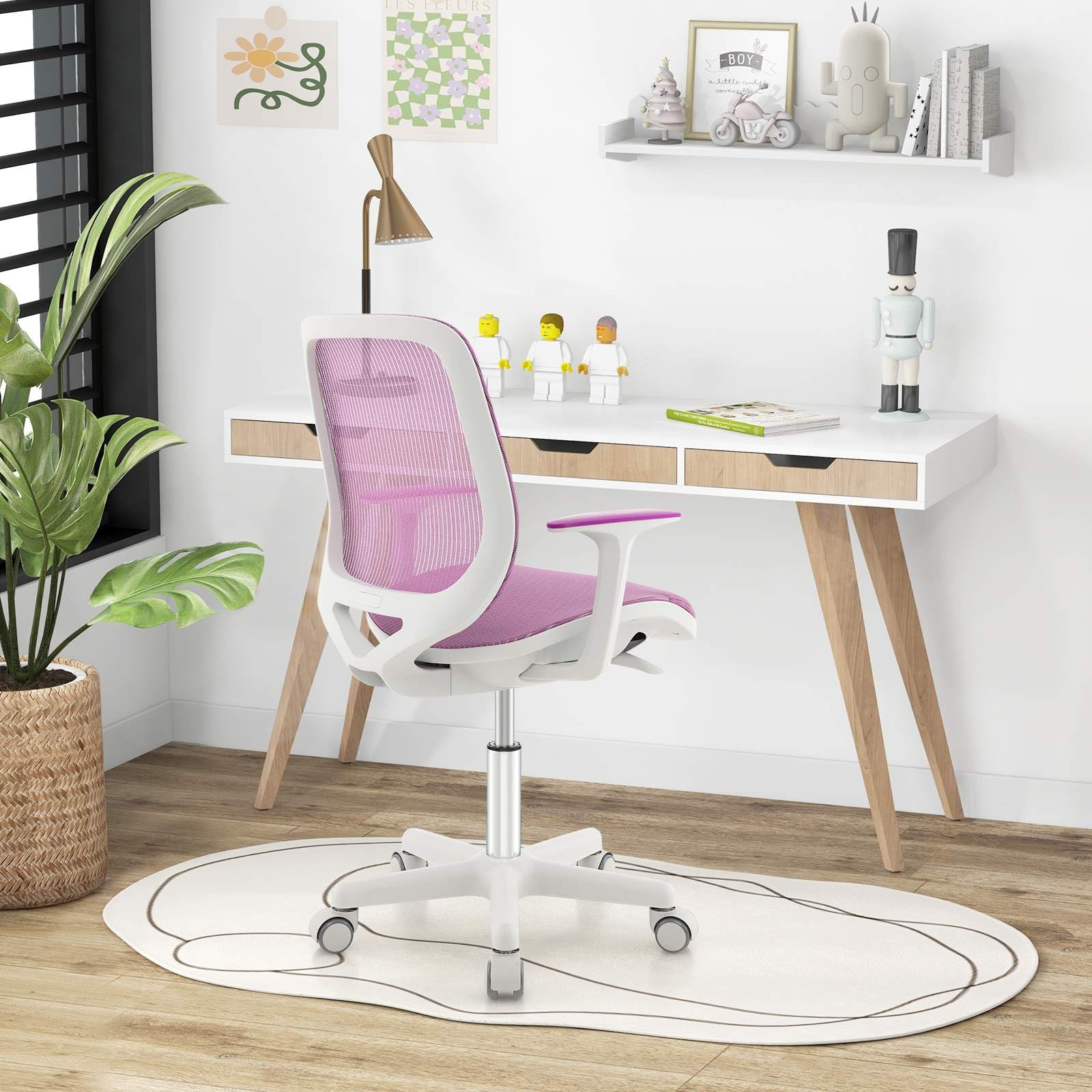 Kids Desk Chair, Ergonomic Children Study Computer Chairw/Height Adjustable