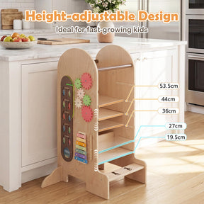 Learning Tower Toddler Tower, Kids Step Stool with Adjustable Height, Chalkboard & Slide