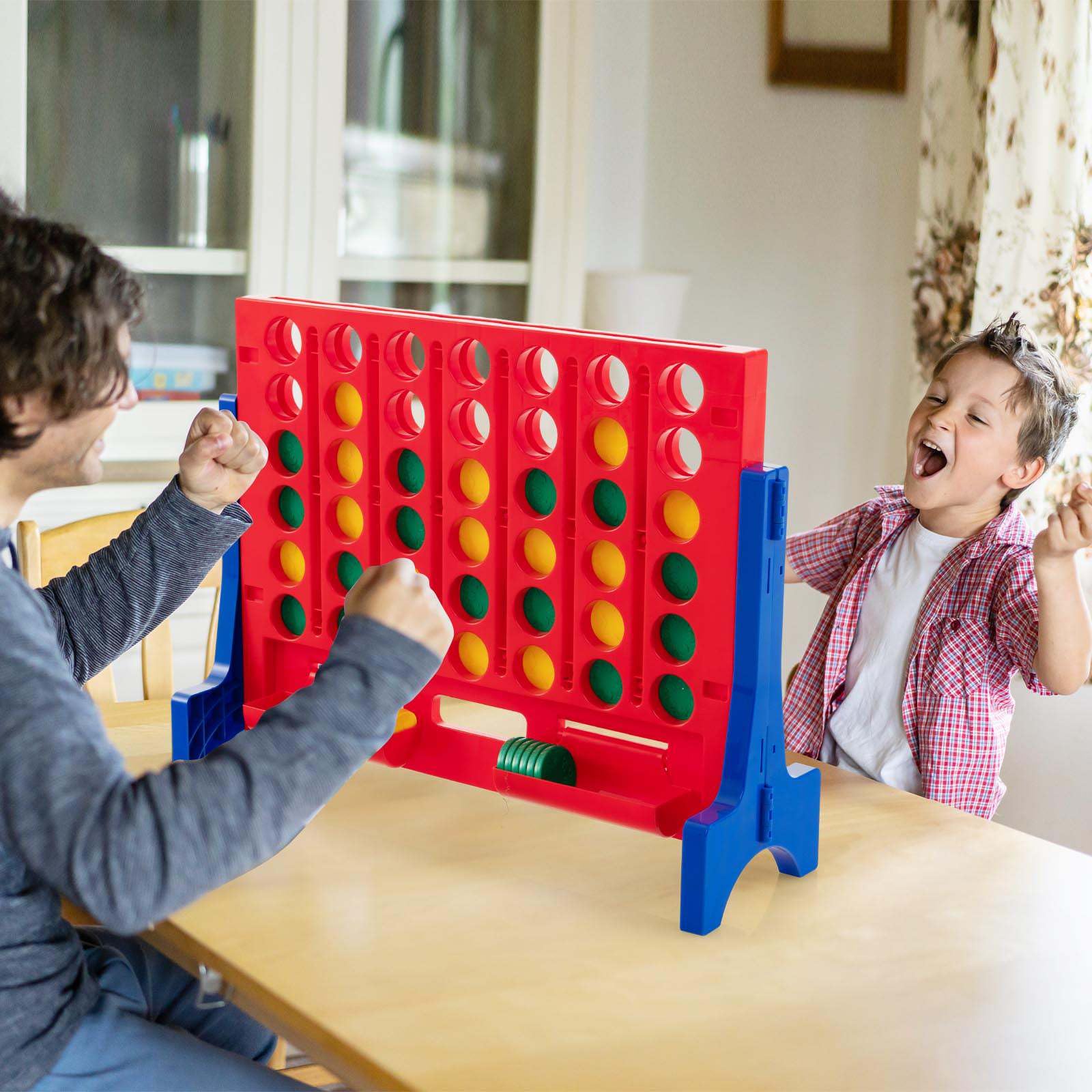 Jumbo 4-to-Score Connect Game Set w/Carrying Bag & 42 Chesses