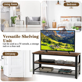 Giantex Console Table TV Stand for 50-Inch Flat Screen TVs, Brown