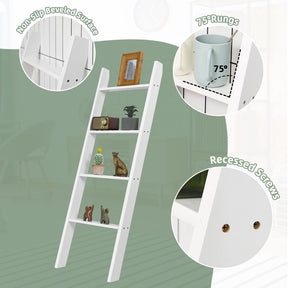 Giantex 4-Tier Wooden Blanket Ladder