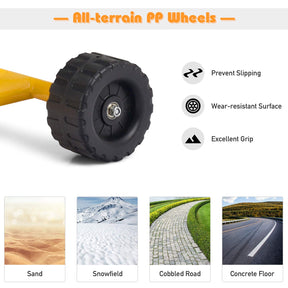 Kids Ride-on Sand Digger with Wheels, Ride On Excavator Crane with 360° Rotating Seat for Dirt