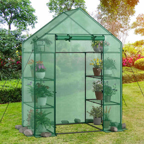 194cm Garden Greenhouse 3-Tier Waterproof Anti-UV Tarpaulin for Flower