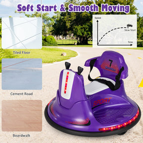 HONEY JOY Kids Ride On Bumper Car, 6V Battery Powered Electric Car